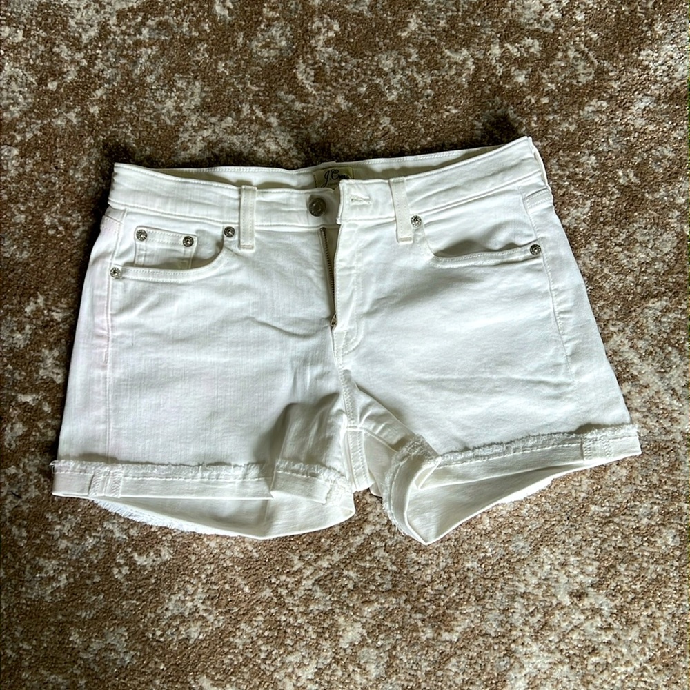 J. Crew White Denim Shorts